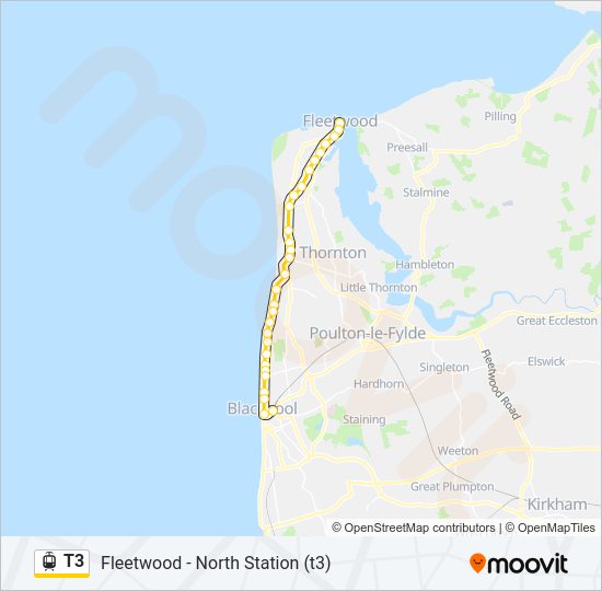 T3 Light Rail Line Map