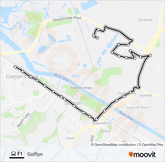 F1 Bus Line Map