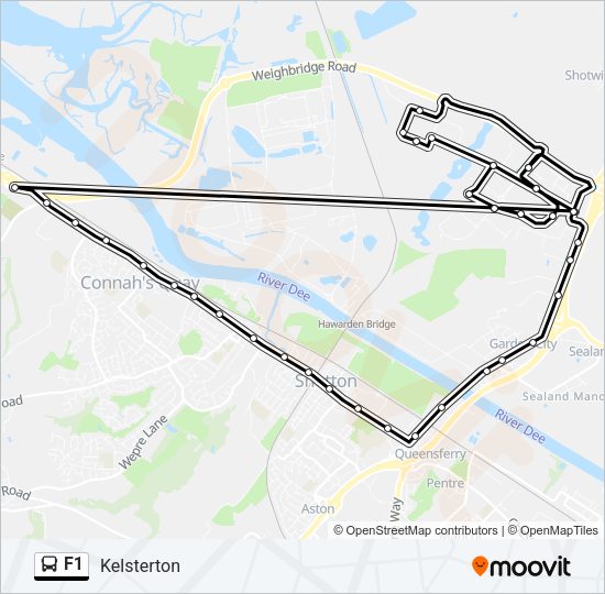 F1 Bus Line Map