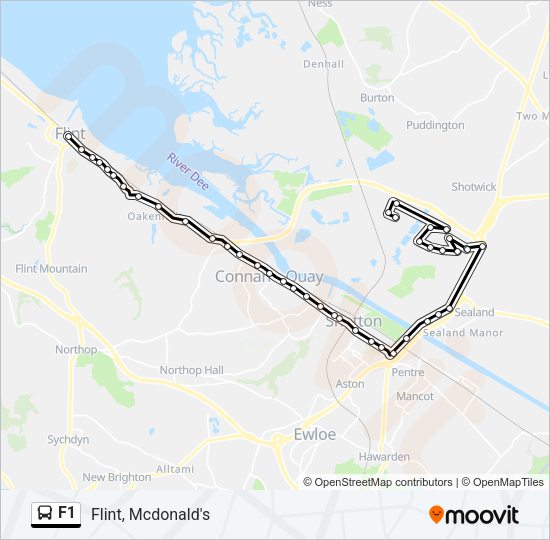 F1 Bus Line Map