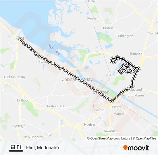 F1 Bus Line Map