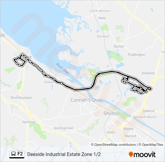 F2 Bus Line Map