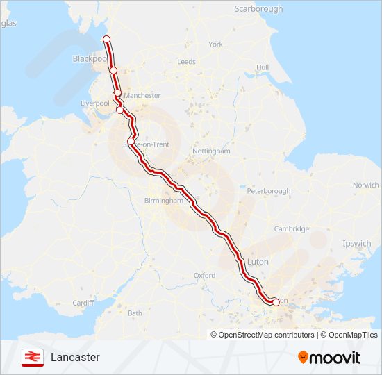 avanti west coast route schedules stops maps lancaster