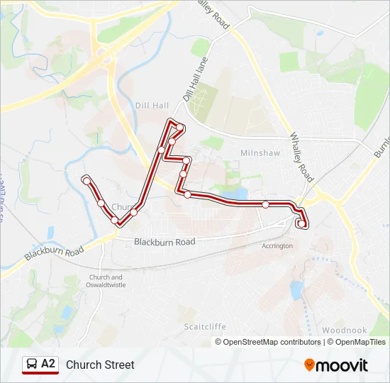 A2 Bus Line Map