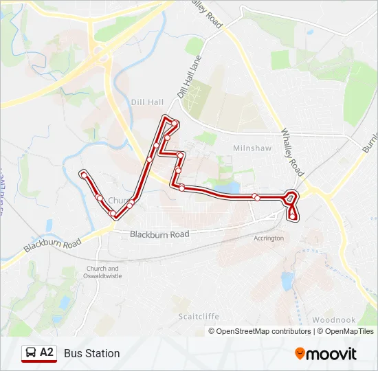 A2 Bus Line Map