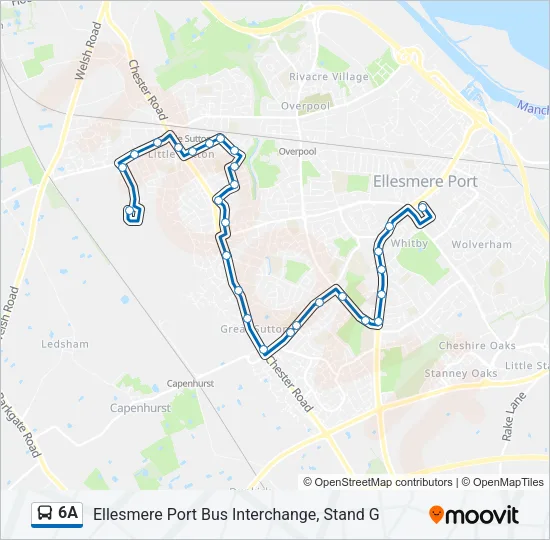 6A Bus Line Map