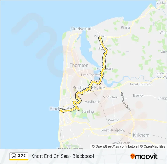 X2C Bus Line Map