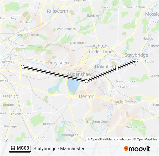 MC03 Bus Line Map