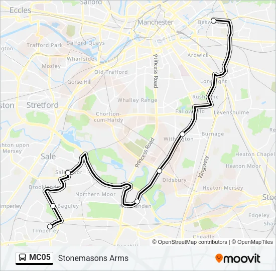 MC05 Bus Line Map