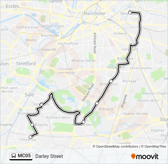 MC05 Bus Line Map