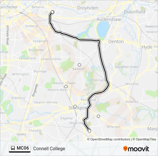 MC06 Bus Line Map