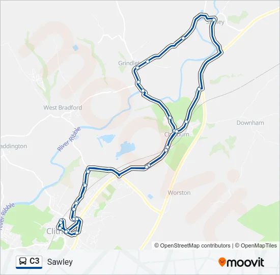 C3 Bus Line Map