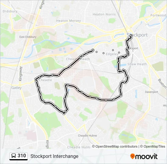 310 Bus Line Map