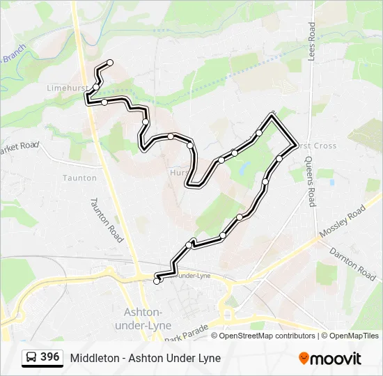 396 Bus 396 Route: Schedules, Stops & Maps - Camberwell Drive (Updated)