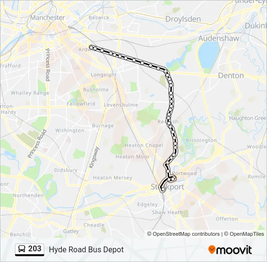 203  Line Map