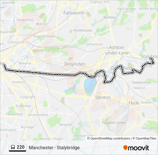 220  Line Map