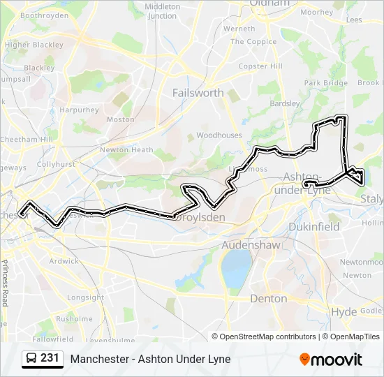 231 Bus Line Map