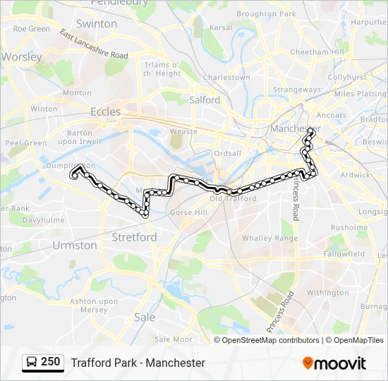 250-route-schedules-stops-maps-the-trafford-centre-bus-station