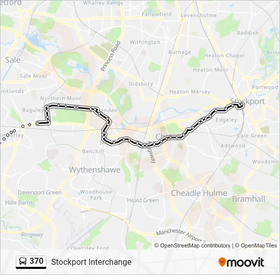 370 Route: Schedules, Stops & Maps - Stockport Interchange (Updated)
