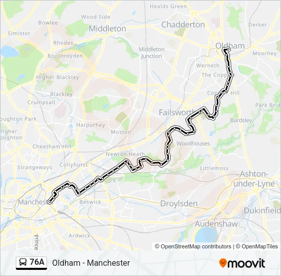 76A  Line Map