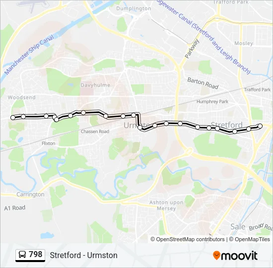 798 Bus Line Map