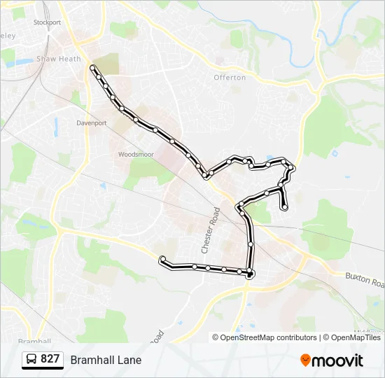 827 Bus Line Map