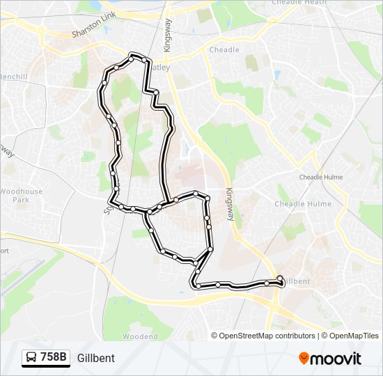 758b Route: Schedules, Stops & Maps - Gillbent (Updated)
