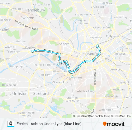 BLUE LINE Light Rail Line Map