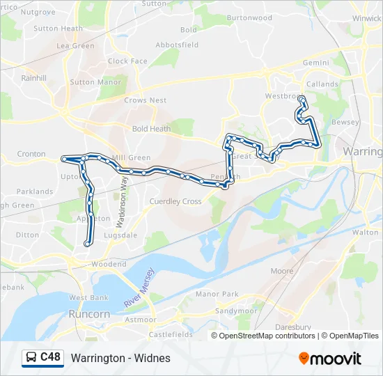 C48 Bus Line Map