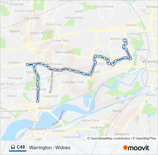 C48 Bus Line Map