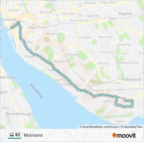 82 Route: Schedules, Stops & Maps - Morrisons (Updated)