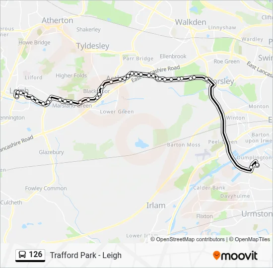 126-route-schedules-stops-maps-the-trafford-centre-bus-station