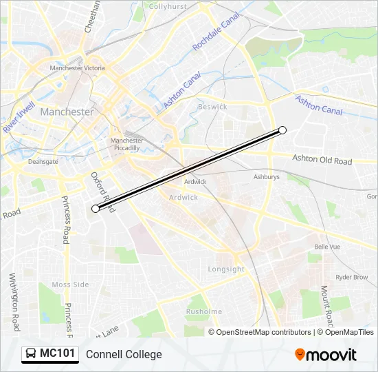 MC101 Route: Schedules, Stops & Maps - Connell College (Updated)