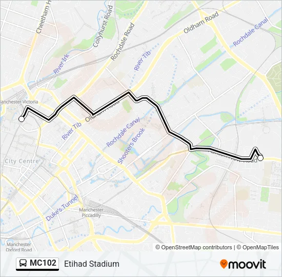 MC102 Bus Line Map