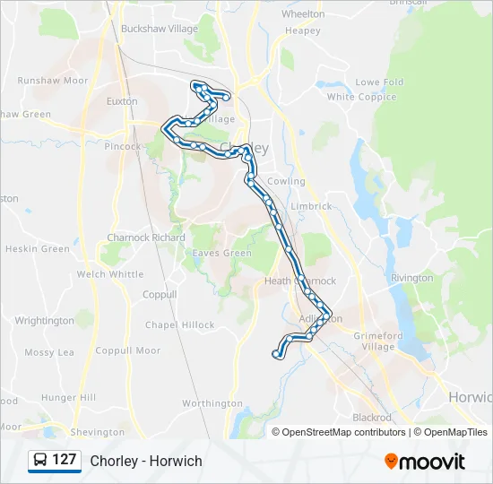 127 Route: Schedules, Stops & Maps - The Common (Updated)