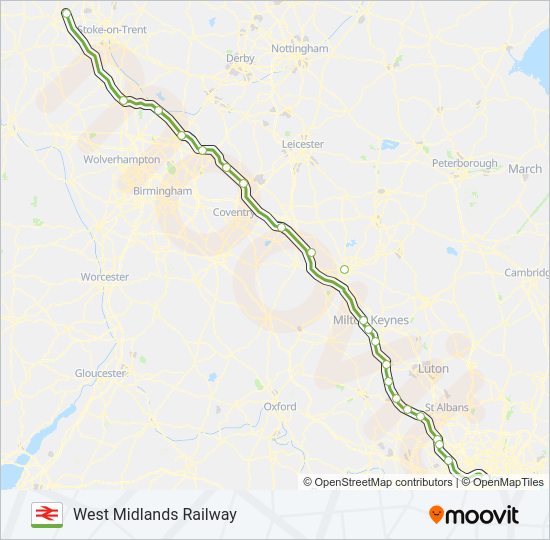 Crewe Train Line Map West Midlands Railway Route: Schedules, Stops & Maps - London Euston  (Updated)