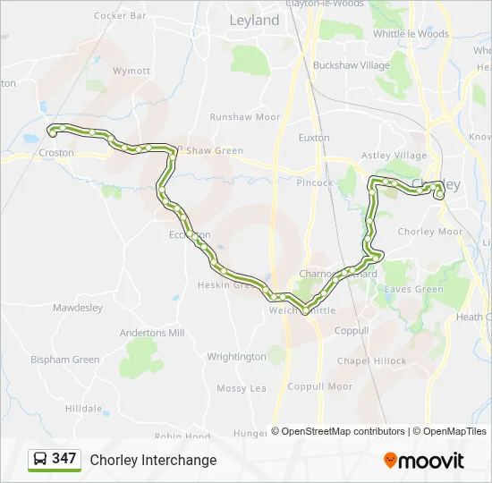 347 Route: Schedules, Stops & Maps - Chorley Interchange (Updated)