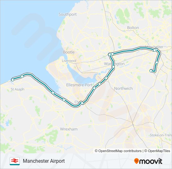 transport for wales Route Schedules Stops Maps Manchester