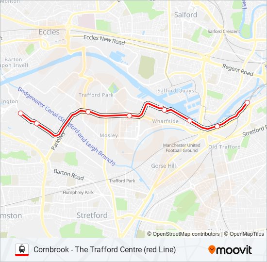 RED LINE Light Rail Line Map