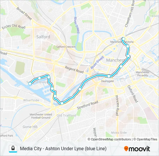 BLUE LINE Light Rail Line Map