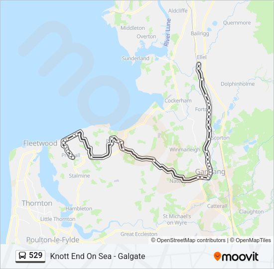 529 Bus Line Map