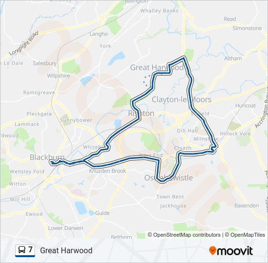 7 Bus Line Map