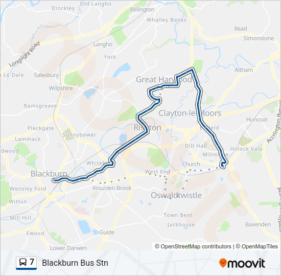7 Bus Line Map