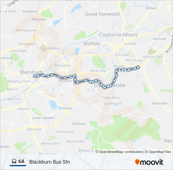 6A Bus Line Map
