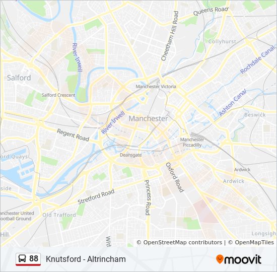 Bus 88 Route Map 88 Route: Schedules, Stops & Maps - Macclesfield (Updated)