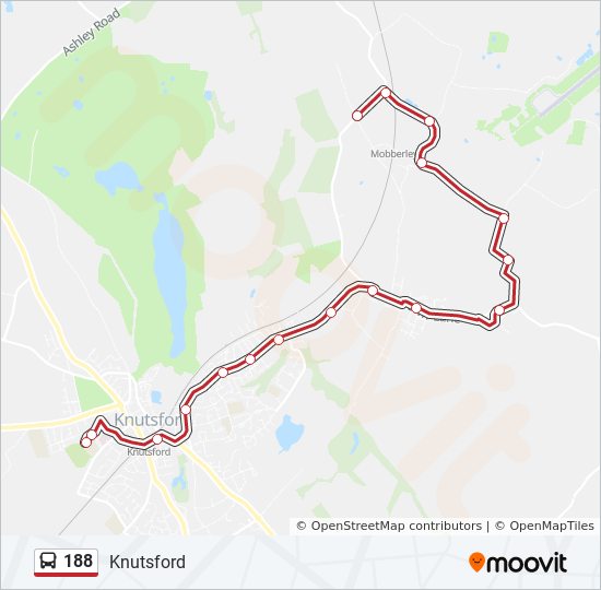 Bus 188 Route Map 188 Route: Schedules, Stops & Maps - Knutsford (Updated)