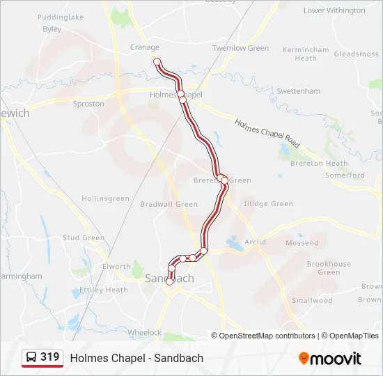 319 Route: Schedules, Stops & Maps - Needham Drive (Updated)