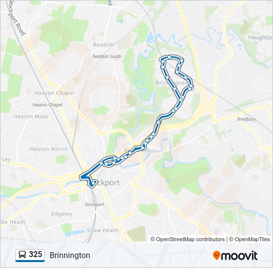 Bus 325 Route Map 325 Route: Schedules, Stops & Maps - Brinnington (Updated)