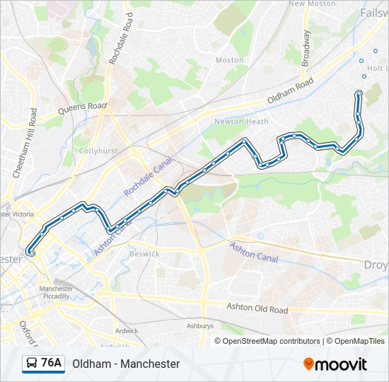 76A  Line Map
