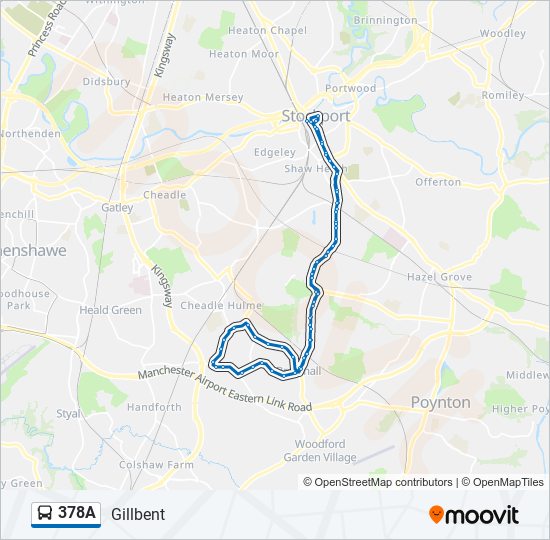 378A bus Line Map